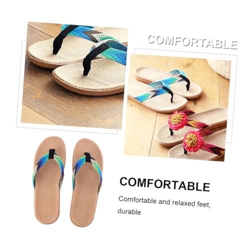 VALICLUD Haushaltssandalen Rutschfeste Flip flops Freizeit Strand Hausschuhe Unisex Blau grün Flache Sohle Komfortabel Langlebig VALICLUD Haushaltssandalen Rutschfeste Flip flops Freizeit Strand Hausschuhe Unisex Blau grün Flache Sohle Komfortabel Langlebig von VALICLUD