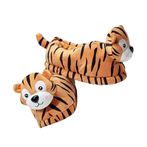 VALICLUD Hausschuhe Damen Winter Cartoon Tierform Flauschig Warme Innen Hausschuhe Mit Rutschfester Sohle Dicke Sohle Kuschelige Baumwolle Slippers von VALICLUD