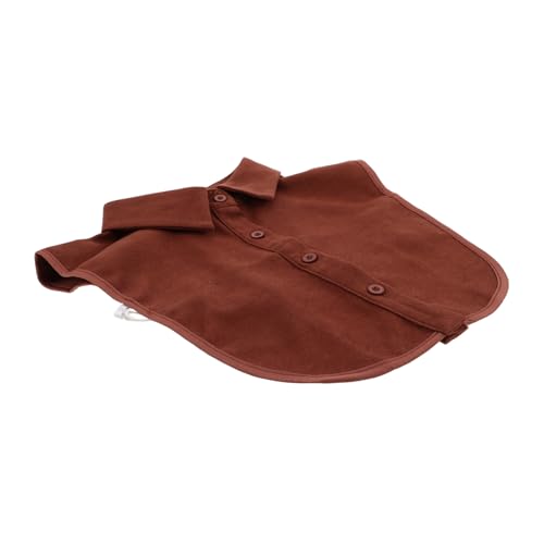 VALICLUD Hemd mit falschem Kragen Hemden kleiden Fälschung gefälscht Kleidung Falscher Kragen für abnehmbarer Kragen Dickie- für falsches Polyester Brown von VALICLUD