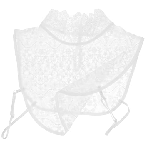 VALICLUD Fake Kragen Damen Abnehmbarer Spitzenkragen Für Blusen Weißer Hemdkragen Kunstkragen Für Vielseitige Outfits Für Shirts Pullover Und Westen von VALICLUD