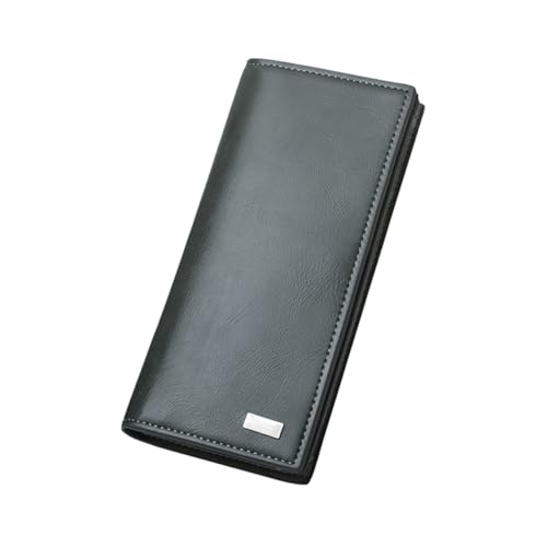 VALICLUD Herren Designer Geldbörse Pu Leder Geldbörse 4 Durchgehende Taschen Fenster Scheckheft Für Männer Uk von VALICLUD