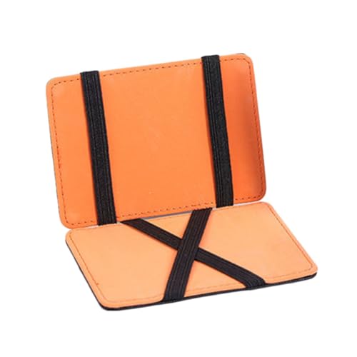 VALICLUD Geldbörse Pu- Multifunktionale Geldtasche Mit -kartenhaltern Stilvoller Bifold-Brieftasche Für Orange Für Büro Und von VALICLUD