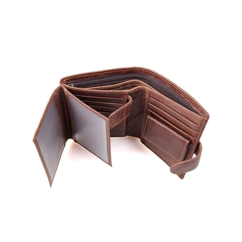 VALICLUD Herren Geldbörse Aus Retro Kunstleder Große Kapazität Bifold Portemonnaie Mit Kartenhaltern Für Kreditkarten Münzfach Stilvolles Design Für Alltag Und Besondere Anlässe von VALICLUD