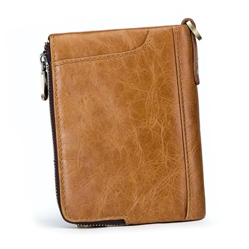 VALICLUD Leder Geldbörse Für Herren RFID Geschützt Kompakt Und Leicht Mit Platz Für Karten Bargeld Und Ausweise Schlichtes Design Für Alltag Und Feierlichkeiten von VALICLUD