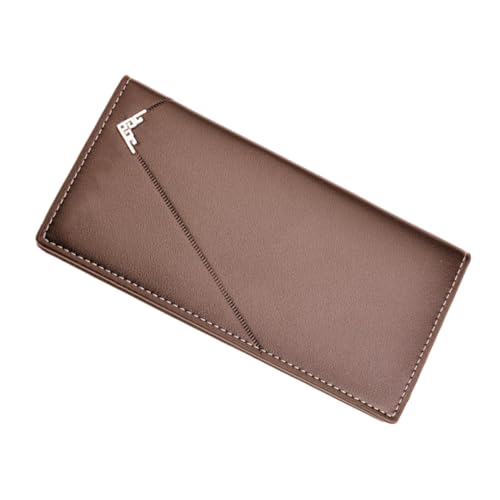 VALICLUD Herren-geldbörse Mit Großem Fassungsvermögen – Pu-Leder Und Metall Reißverschlusstasche Kreditkartenhalter Weich Glatt Modisch Und Praktisch von VALICLUD