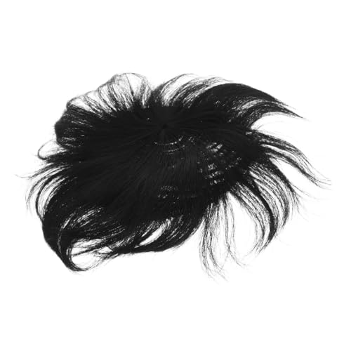 VALICLUD Herren Haarteil Kurzhaar Toupet für Glatzige Stellen Natürliche Optik Komfortabel Leicht Anzubringen Haarersatz für Alltag Volume boost Dünnes Haar Topper von VALICLUD