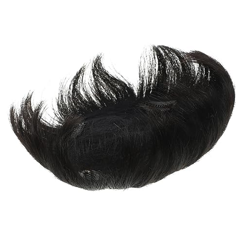 VALICLUD Herren Haarteil für Kahlen Kopf Unsichtbares und Nahtloses Toupet aus Echtem Haar Atmungsaktiv und Komfortabel zur Abdeckung von Haarausfall und Grauen Haaren von VALICLUD