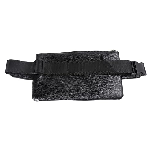 VALICLUD Men Vintage Fanny Pack Multifunktionale Bauchtasche Für Herren Verstellbare Umhängetasche Schwarz Für Sport Reisen Und Freizeitaktivitäten von VALICLUD