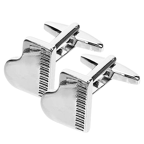 VALICLUD Herren Manschettenknöpfe Klavierdesign Kreative Cufflinks für Business und Formelle Anlässe Glänzende für Anzüge und Hemden von VALICLUD