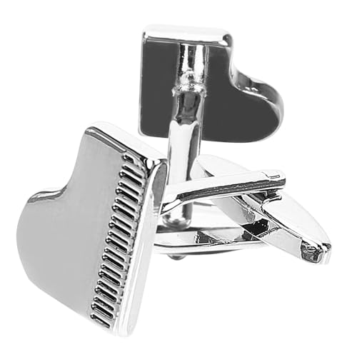 VALICLUD Herren Manschettenknöpfe Piano Design aus Legiertem Hochglanzpoliert mit Abgerundeten Kanten Stilvolle Business Accessoires für Anzug und Hemd für Formelle Anlässe und Alltag von VALICLUD