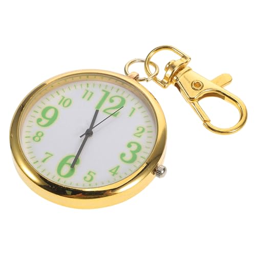 VALICLUD Modische Retro Taschenuhr Schlüsselanhänger Quarz Herren Unisex Mit Großem Ziffernblatt Für Krankenschwestern Tragbare Edelstahl Uhr Für Alltag Und Beruf von VALICLUD