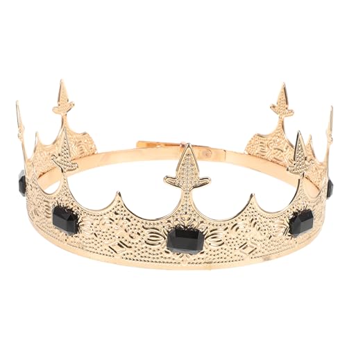 VALICLUD Antike Königskrone Für Männer Festzugskrone Mittelalterliche Krone Cosplay-zubehör Stirnband Zubehör Für Halloween Geburtstage Hochzeiten von VALICLUD