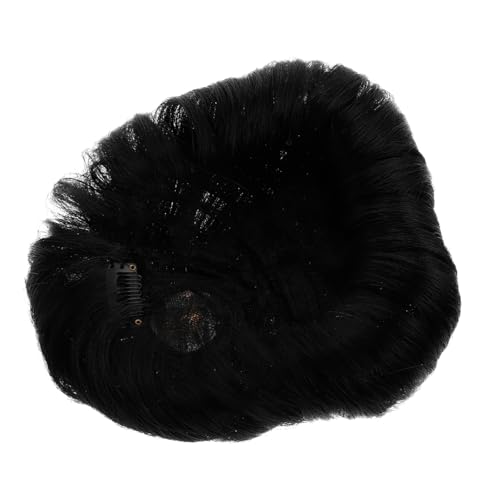VALICLUD Herrenperücke Aus Kunsthaar Natürliche Farbe Flauschige Haarverlängerung Für Alltag Haarersatzsystem Für Männer Bei Haarausfall Kurze Schwarze Perücke Für Kostüme Und von VALICLUD