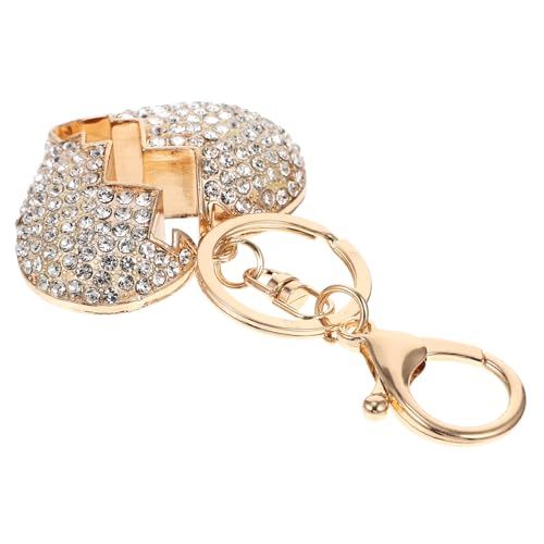 VALICLUD Herz-Anhänger aus Metall einziehbar Halter Schlüsselringe Charme Schild anhänger spriegel Pendant Geschenkidee Schlüsselanhänger mit Herzanhänger Taschenanhänger Hardware- Weiß von VALICLUD