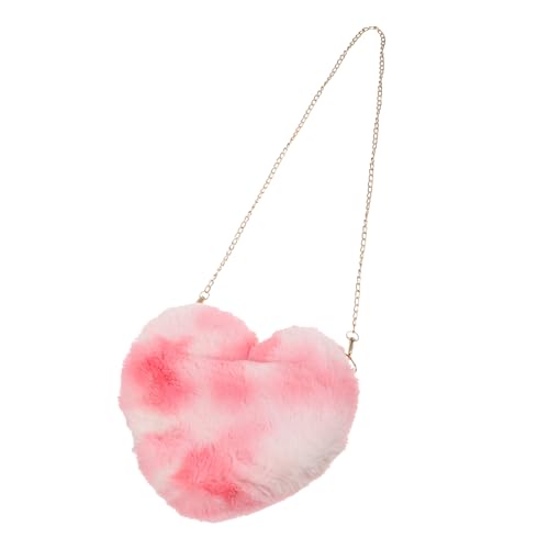 VALICLUD Herzförmige Umhängetasche Für Damen Praktische Geldbörse Mit Reißverschluss Tragbare Handtasche Für Schule Und Freizeit Perfektes Für Frauen von VALICLUD