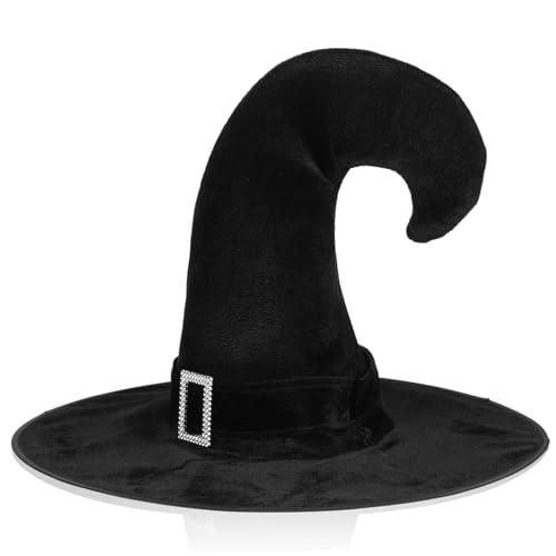 VALICLUD Hexenhut Für Halloween Schwarzer Cosplay Hut Für Erwachsene Für Karneval Und Mottopartys Leicht Und Perfektes Zubehör Für Hexen-kostüme Und Feiern von VALICLUD