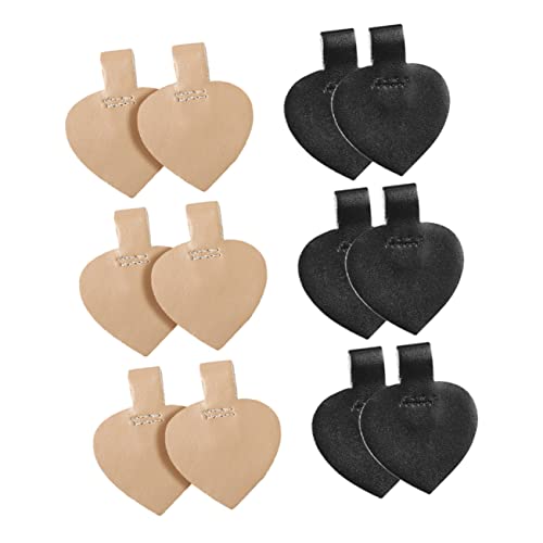 VALICLUD High Heel Schuhe Schuhe Absätze Schnürsenkel Kissen Fersen Griffe Kissen High Heel Pads Schuhe Riemen Halter Pad Fersenschale Pads Fußpolster Kleber, 4.80X3.80X0.25CM, Polyurethan, Kein von VALICLUD