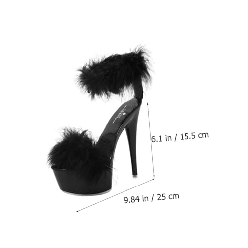 VALICLUD High Heels Sandalen Damen Strapazierfähiges Obermaterial Atmungsaktiv und Feuchtigkeitsabsorbierend Komfortabel für Besondere Anlässe Rutschfeste Absätze Modischer Damenschuh in von VALICLUD