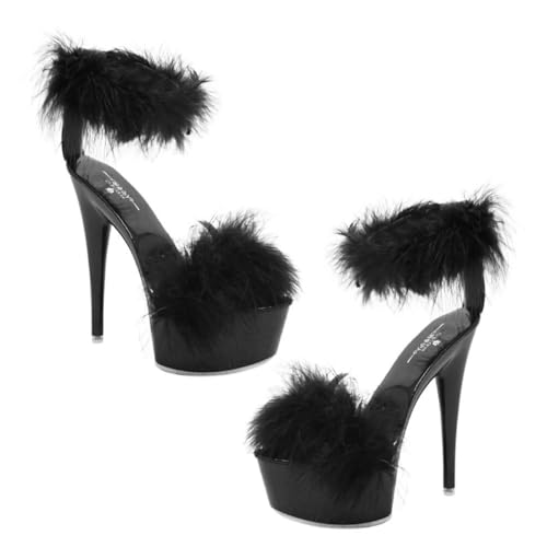 VALICLUD High Heels Sandalen Damen Wasserdichte Plateau Sandaletten mit Filigranem Absatz Bequeme Rutschfeste Sommerschuhe für Stilvolle Auftritte und Freizeit von VALICLUD