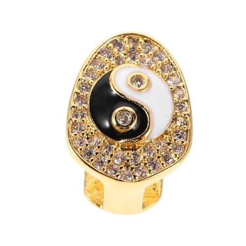 VALICLUD Hip-hop-anhänger Aus Kupferkristall Modischer Zahnkappen-schmuck Für Herren Einzigartiges Einzelzahn-accessoire Für Partys Und Kostüme von VALICLUD