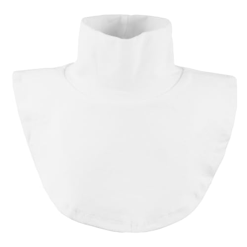 VALICLUD Hochkragen Dekorativer Fake Kragen aus Weichem Baumwollmaterial Praktischer Damen Kleidungsschmuck Vielseitig Kombinierbar mit Pullover Shirt und Strickjacke Einfach Anzulegen von VALICLUD