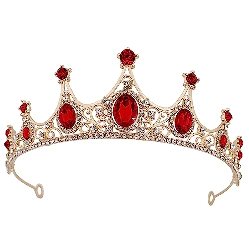 VALICLUD Hochzeit Tiara Kopfschmuck Glänzendes Krone Stirnband für Geburtstagsfeiern Cosplay und Besondere Anlässe Langlebiges und Farbenfrohes Design von VALICLUD