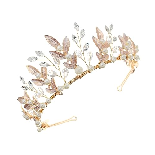VALICLUD Hochzeit Tiara Krone Haarschmuck mit Kristallen Stirnband für Damen Perfektes Haaraccessoire für Braut und Brautjungfern Vielseitig Einsetzbar für Feste und Partys von VALICLUD