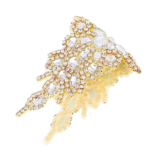 VALICLUD Hochzeits-rhinestone-gürtel Glitzer-schärpe Für Brautkleider Handgefertigter Brautschmuck Mit Strasssteinen Elegantes Accessoire Für Hochzeiten Und Abendkleider Goldene Und von VALICLUD