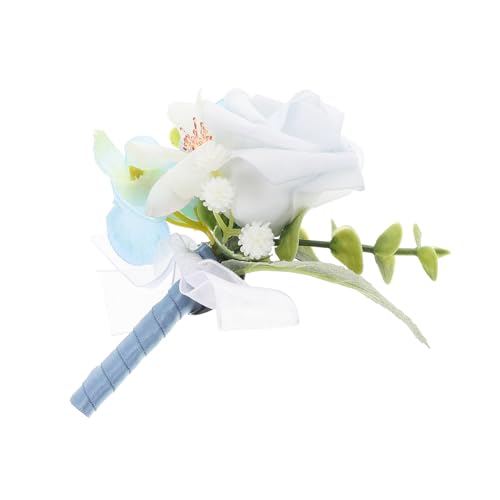 VALICLUD Ansteckblume Für Herren Zur Hochzeit Künstliche Blumennadel Aus Seidenstoff Anstecknadel Mit Blumenansteckern Für Bräutigam Hochzeitsaccessoires Für Männer von VALICLUD