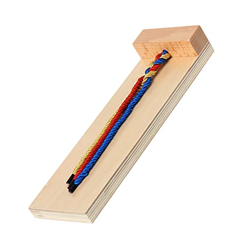 VALICLUD Holz Haarflechtspielzeug Lernset zum Flechten Haare Pädagogisches Braid Tool für Mädchen Sicheres Holzspielzeug mit Abgerundeten Kanten und Ungiftiger Farbe Motorische von VALICLUD