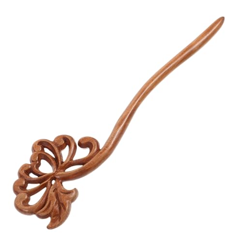 VALICLUD Holzhaarstab Geschnitzt Chinesisch Für Frauen Haaraccessoire Traditionell Haarornament Haarstecker Hochsteckfrisur von VALICLUD