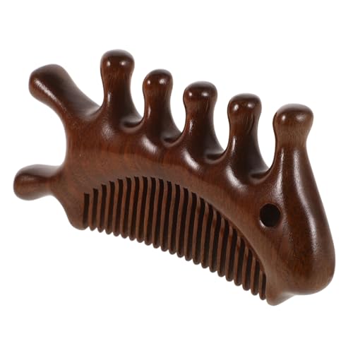 VALICLUD Holzkamm Feinzahnkamm Zum Entwirren Mit Massagefunktion Für Damen Und Herren Robust Und Tragbar von VALICLUD