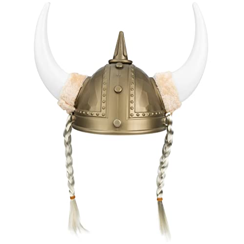 VALICLUD Wikingerhut Aus Kunststoff Kostümhut Mit Ochsenhorn Für Tanzperformance-requisiten Maskenkostüm Wikingerhelm Für Männer Ochsenhornhelm Für Kostümpartys von VALICLUD