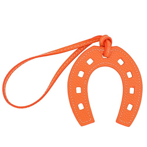 VALICLUD Hufeisenanhänger Pu Leder U Geformt Kreatives Taschen Hängende Dekorative Modeschlüsselkette (Schwarz) von VALICLUD