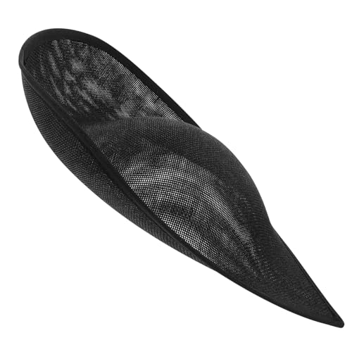 VALICLUD Hutbasis für Spitze Hutmacherei Party Hochzeit cap damen mütze frauen Hut Zubehör Hut Handwerksgrundlage Hutform-Basis Hutherstellung, Netzbasis Kappe DIY Basis Leinen Black von VALICLUD