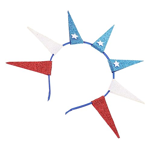 VALICLUD Independence Day Haarschmuck Glitzernde Stern Haarreife Party Haarband Unisex Fotorequisit Langlebig Bequem Geeignet für Juli Feier von VALICLUD