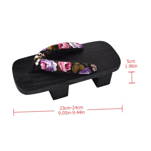 VALICLUD Japanische Holz Clogs Sommer Platform Sandalen Unisex Casual Flops mit Zweizahn Design Für Freizeit Party und Outdoor Geeignet Bequeme Langlebige Slipper mit Modischem Muster VALICLUD Japanische Holz Clogs Sommer Platform Sandalen Unisex Casual Flops mit Zweizahn Design Für Freizeit Party und Outdoor Geeignet Bequeme Langlebige Slipper mit Modischem Muster von VALICLUD