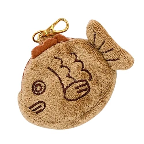 VALICLUD Fischförmige Plüsch-geldbörse Kleine Geldbeutel Aus Plüsch Handgelenk-Tasche Wechseltasche Für Münzen Karten Und Kleinigkeiten von VALICLUD
