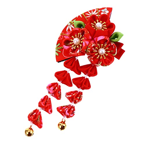 VALICLUD Japanischer Stil Haarschmuck mit Quasten und Glöckchen Fächerförmige Haarklammer Eleganter Kopfschmuck für Mädchen und Damen Leichtes Langlebiges Accessoire für Festliche Anlässe VALICLUD Japanischer Stil Haarschmuck mit Quasten und Glöckchen Fächerförmige Haarklammer Eleganter Kopfschmuck für Mädchen und Damen Leichtes Langlebiges Accessoire für Festliche Anlässe von VALICLUD