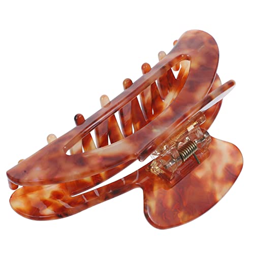 VALICLUD Jumbo Haarklammer für Damen Marmor Textur Haarspange Rutschfeste Haarklaue für Dickes Feines oder Lockiges Haar für Make Up Sport und Alltagsgebrauch von VALICLUD