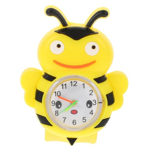 VALICLUD Junge Mädchen-Armbanduhr Mit Silikonband Cartoon-Uhr Mit Bienendekor Junge Mädchen-klappuhr Quarz-Uhr Für Kinderhandgelenke Klare Zahlenanzeige von VALICLUD