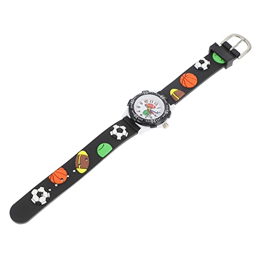 VALICLUD Junge Mädchen Sportuhr Fußball Rugby Design Silikonarmband Verstellbar Für Jungen Und Mädchen Digitale Armbanduhr Präzise Zeitangabe Kindgerechtes Design Geschenkidee von VALICLUD