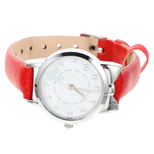 VALICLUD Damen Armbanduhr Mit Katzenmotiv Quarzuhr Strapazierfähiges Lederarmband Modisches Design Für Schule Und Partys von VALICLUD