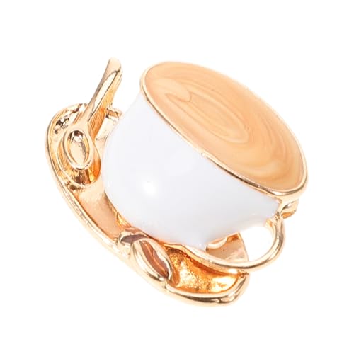 VALICLUD Kaffeetassen Brosche aus Leichtem Robustem Material Cartoon Anstecker für Pullover Schal Clip Langlebig und Sicher als Dekorativer Schmuck und von VALICLUD