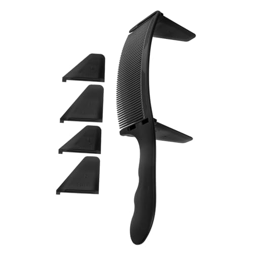 VALICLUD Curved Barber Kamm Für Präzise Haarschnitte Verstellbarer Haarschneidekamm Für Männer Für Friseure Und Zuhause Elegantem Schwarz Aus Hochwertigem von VALICLUD