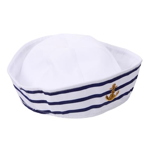 VALICLUD Embroidered Captain Hat Für Einstellbare Matrosenmütze Mit Weißem Logo Für Karneval Themenpartys Und Rollenspiele VALICLUD Embroidered Captain Hat Für Einstellbare Matrosenmütze Mit Weißem Logo Für Karneval Themenpartys Und Rollenspiele von VALICLUD