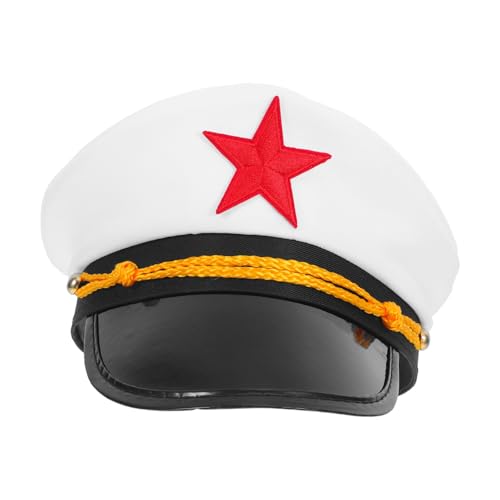 VALICLUD Verstellbarer Matrosenhut Für Herren Kapitänskostümhut Leicht Für Halloween Cosplay-partys von VALICLUD