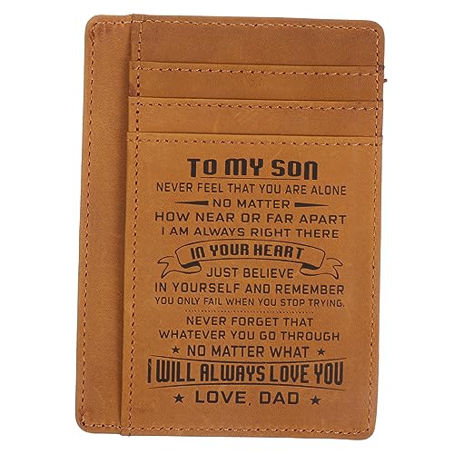 VALICLUD Kartenhalter Wallet Mit -Schutz Mehrfach-kartenetui Pu Elegantem Hellbraun Für Kreditkarten Id-Karten Und Buskarten Slim Design Und von VALICLUD