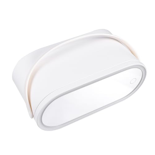 VALICLUD Kasten Schminkspiegel Reise-LED-Kosmetikspiegel Make-up-Organisatoren Spiegel Reisen Fall tragbar Kosmetikkoffer Make-up-Koffer für den Außenbereich Glas Weiß VALICLUD Kasten Schminkspiegel Reise-LED-Kosmetikspiegel Make-up-Organisatoren Spiegel Reisen Fall tragbar Kosmetikkoffer Make-up-Koffer für den Außenbereich Glas Weiß von VALICLUD