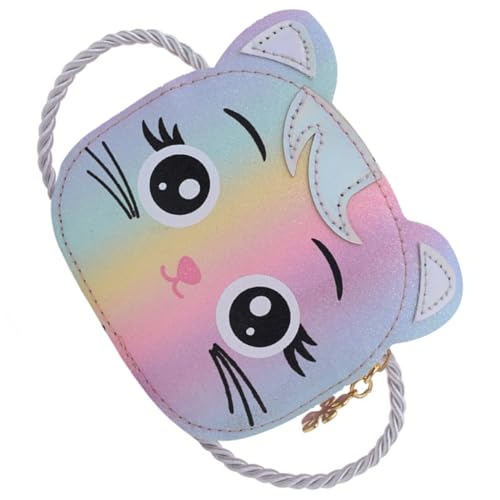 VALICLUD Süße Katzen-umhängetasche Für Junge Mädchen Multifunktionale Schultertasche Im Cartoon-Design Für Mädchen Und Jungen Mini- Und Geldbörse Für Kleine Gegenstände von VALICLUD